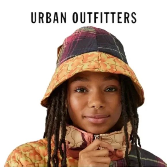 NEW UO Urban Outfitters Mix Printed Women's Bucket Cap Hat - Picture 3 of 3